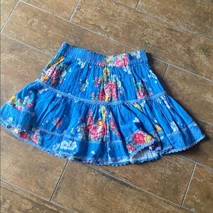 Floral Blue Tiered Skirt from Love Shack Fancy. Size xs. Great condition.